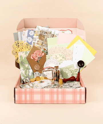 Sending Your Warm Wishes-Themed Grabie Scrapbook Club Box